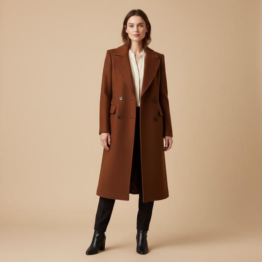 Mila- Manteau En Laine Ajusté