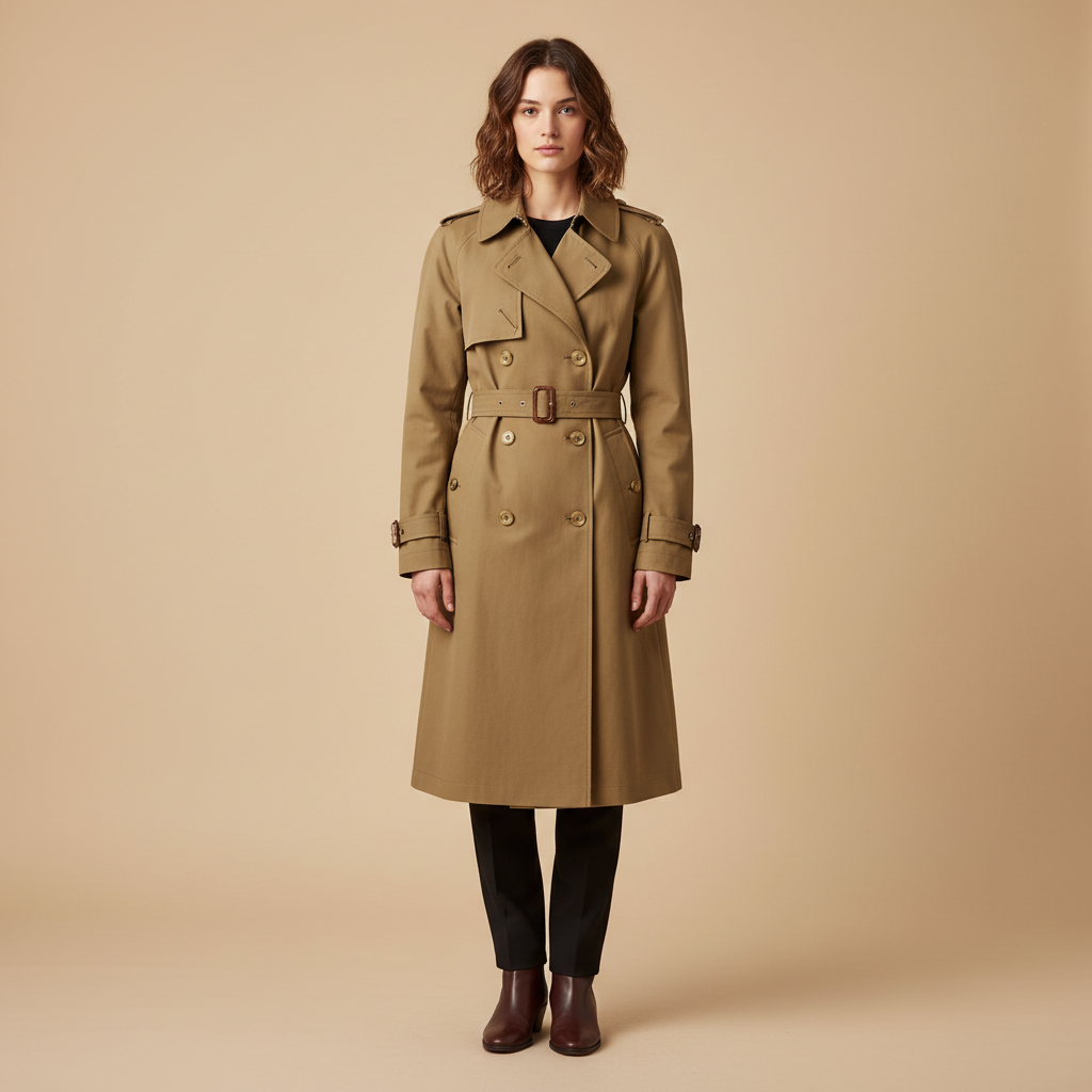 Vela- Veste Trench Croisée